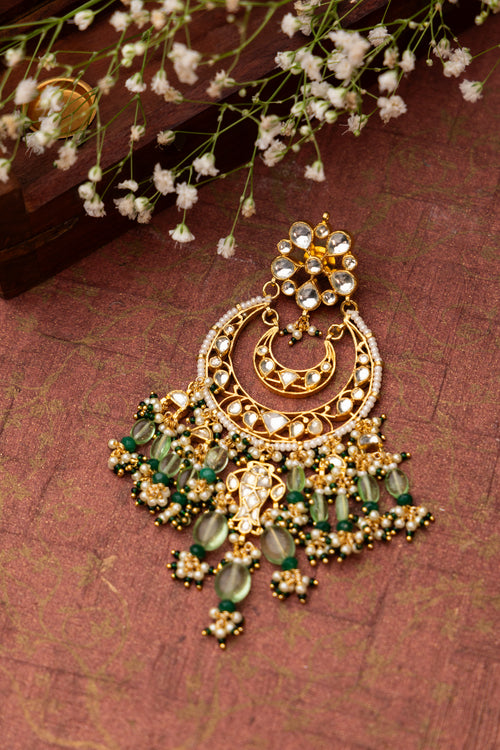 Mehnaaz Fluorite Chandbali
