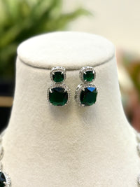 Saugaat Emerald CZ Necklace