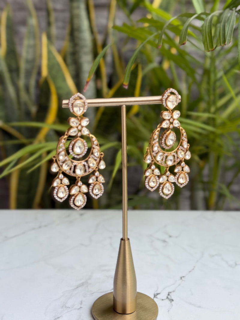 Falak Moissanite Chandbali