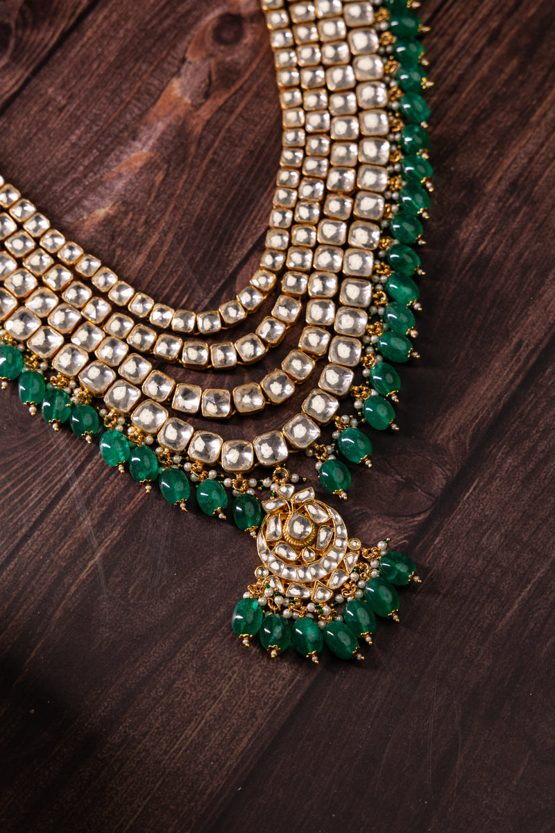 Anshima Emerald Long Necklace