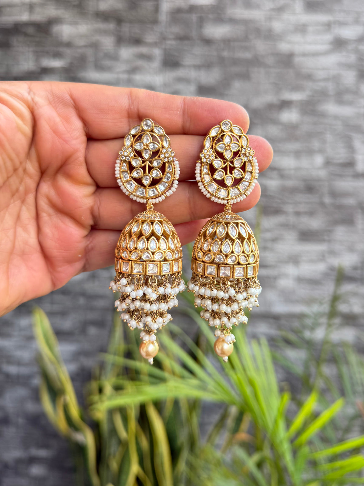 Ameera Moissanite Jhumka