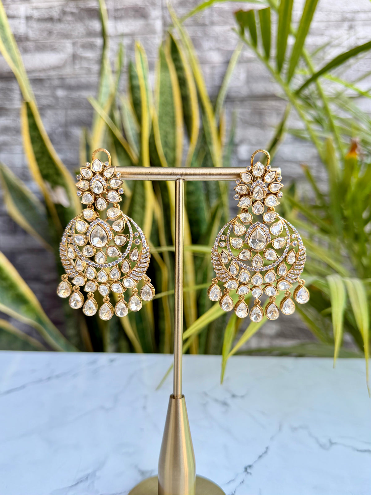 Rafiya Moissanite Chandbali