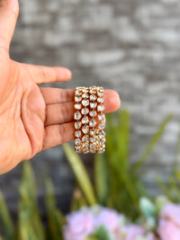 Reshma Polki Bangles Set - Carat Gold