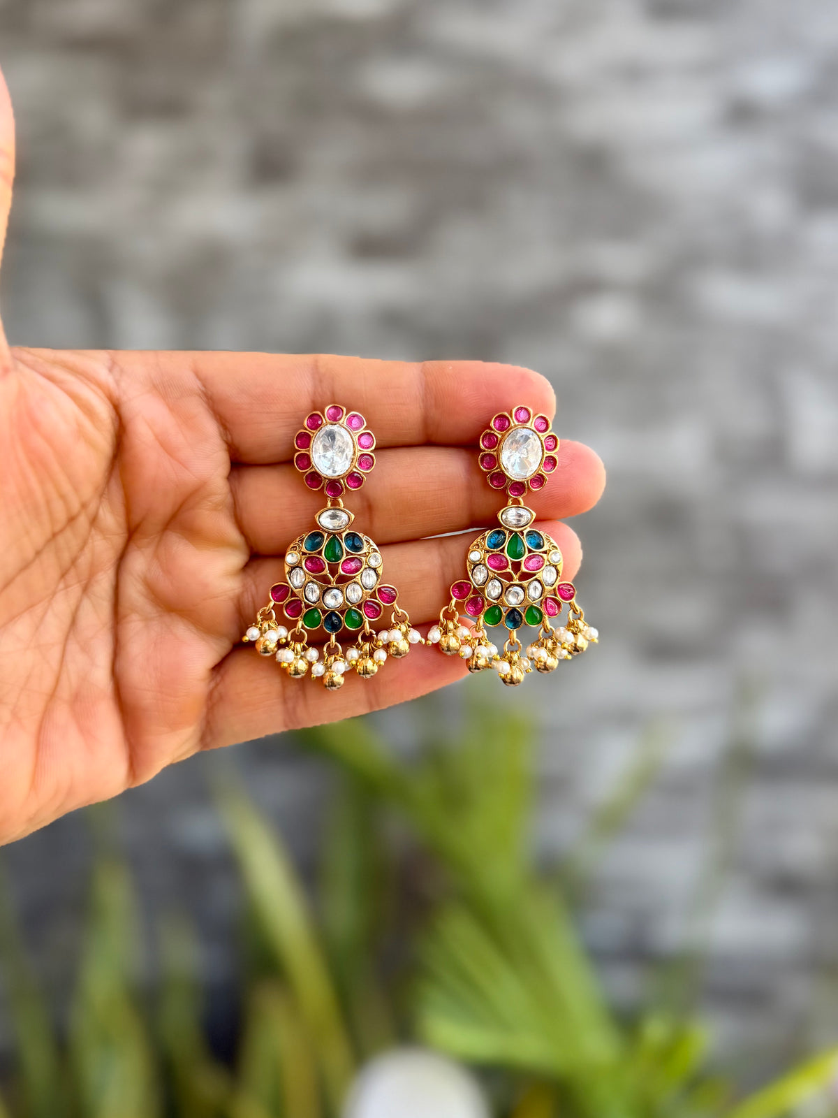 Aneeqa Multi-Color Polki Set