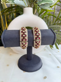 Ansa Polki Bangle - Ruby