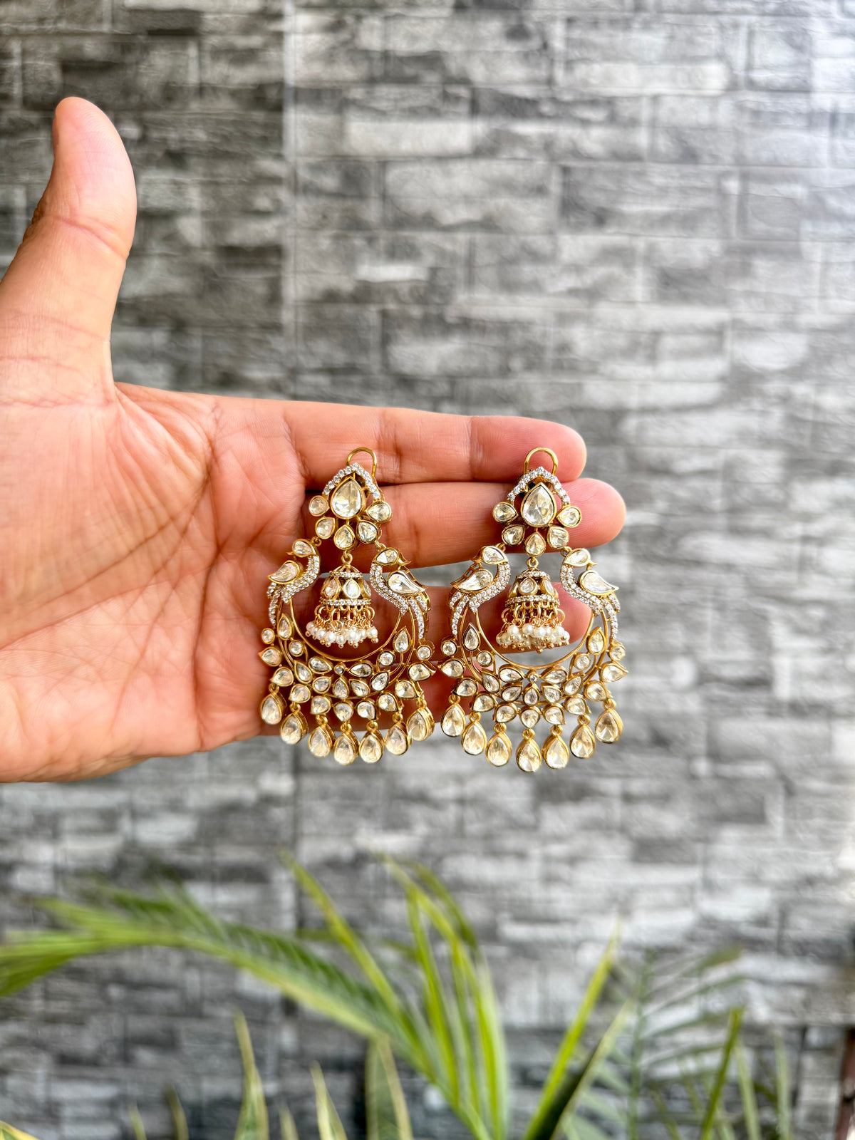 Nabila Moissanite Chandbali