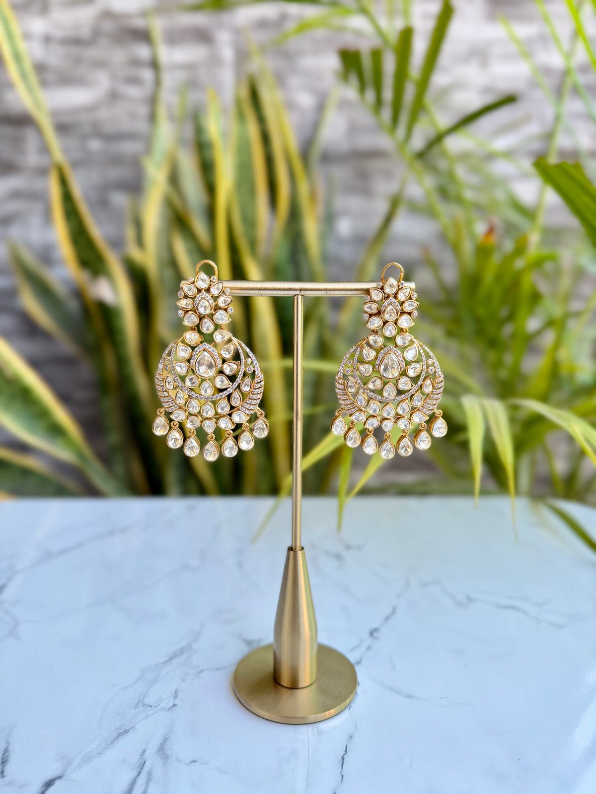 Rafiya Moissanite Chandbali