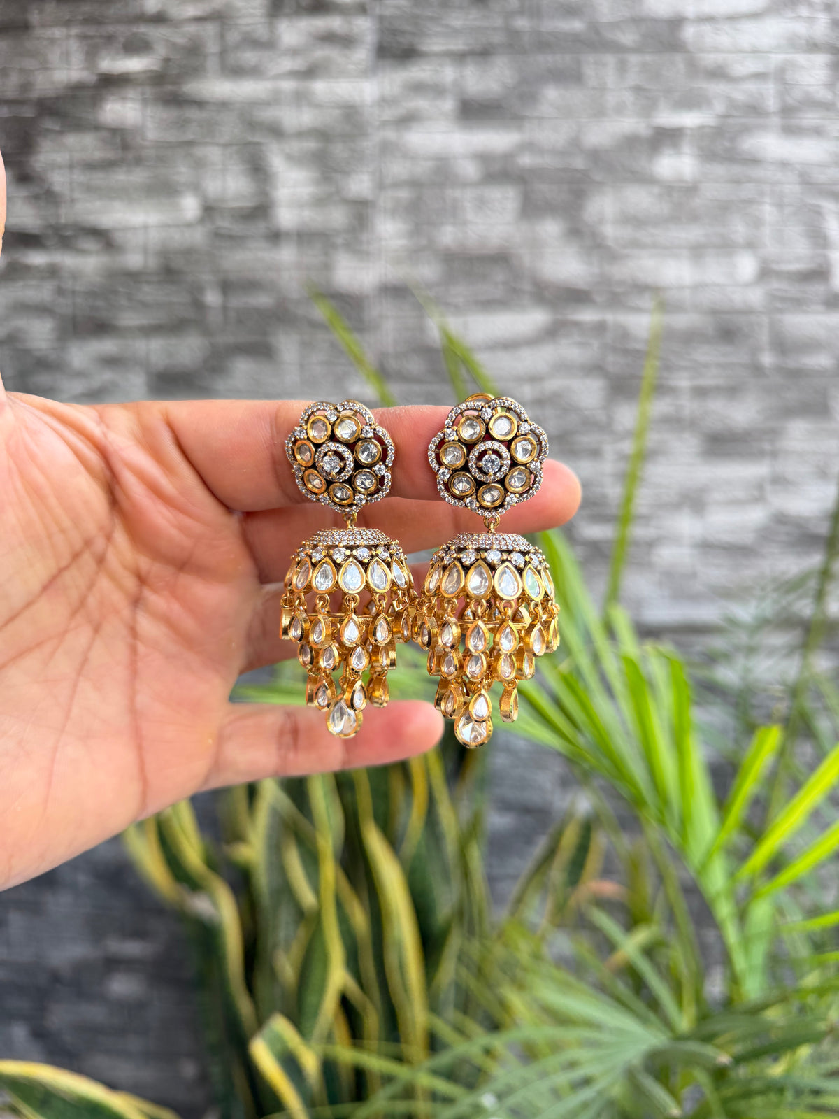 Kashika Moissanite Jhumka