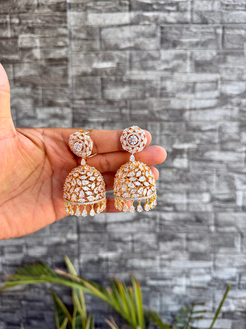 Sabina Oversize Jhumka - Golden