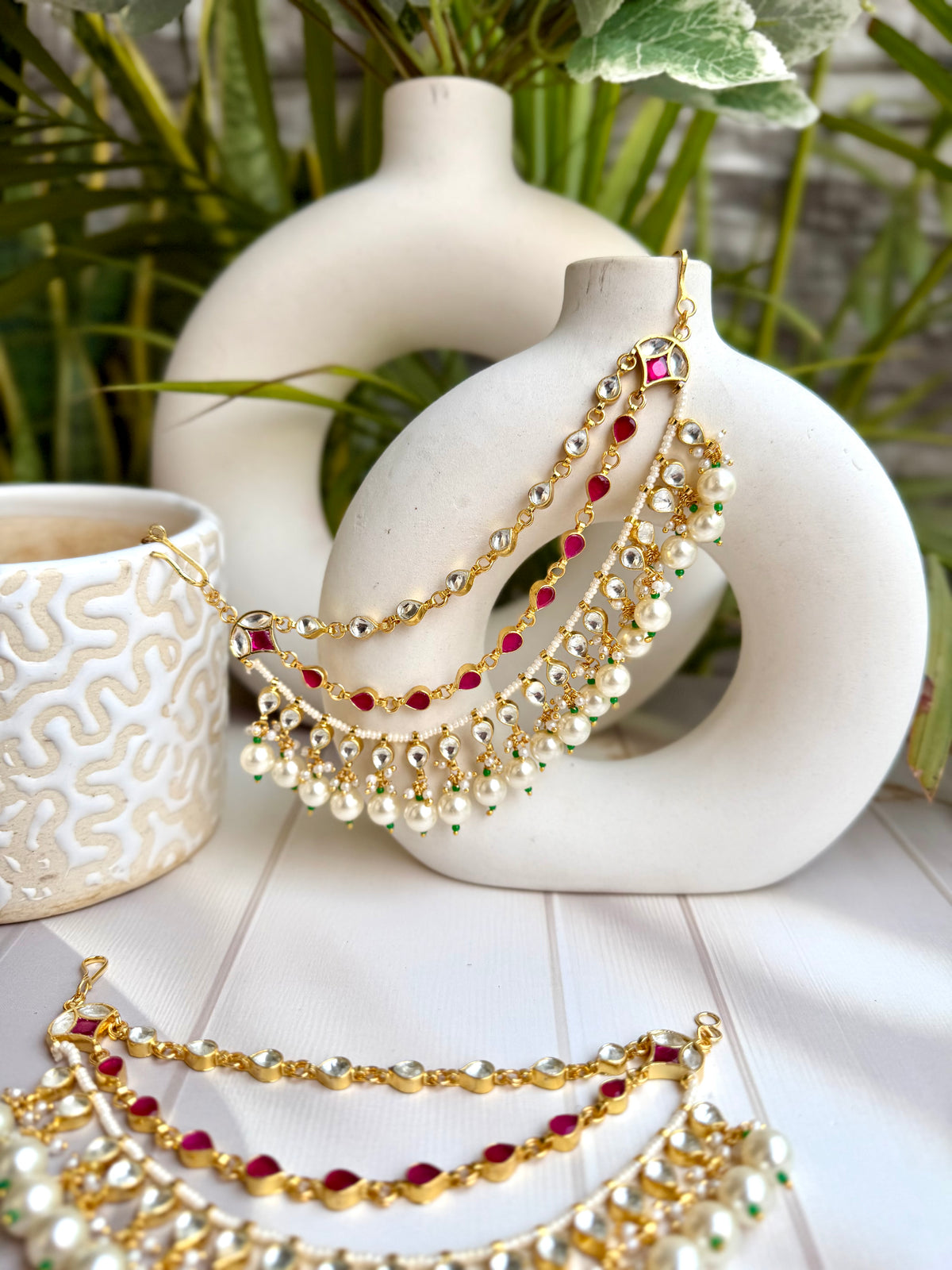 Shanila Ruby Kundan Earchain