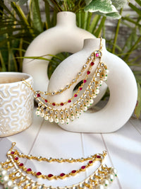 Shanila Ruby Kundan Earchain