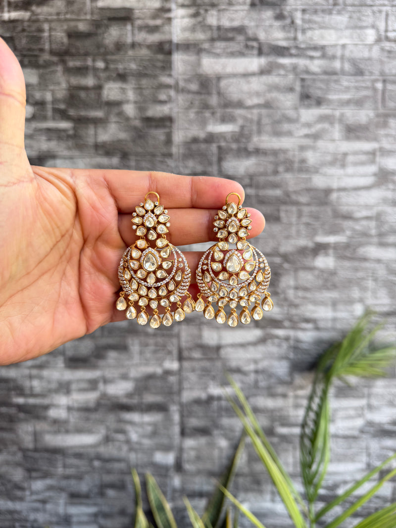 Rafiya Moissanite Chandbali