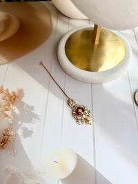 Suhaila Ruby Emerald Moissanite Necklace