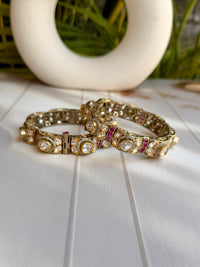 Shabina Ruby Polki Bangle