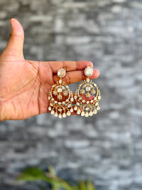 Zubina Moissanite Chandbali