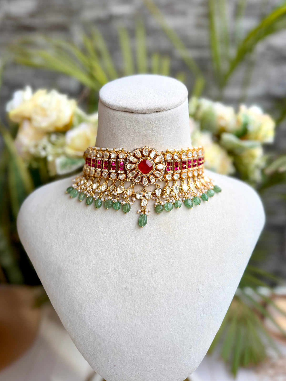 Shareena Moissanite Choker Set