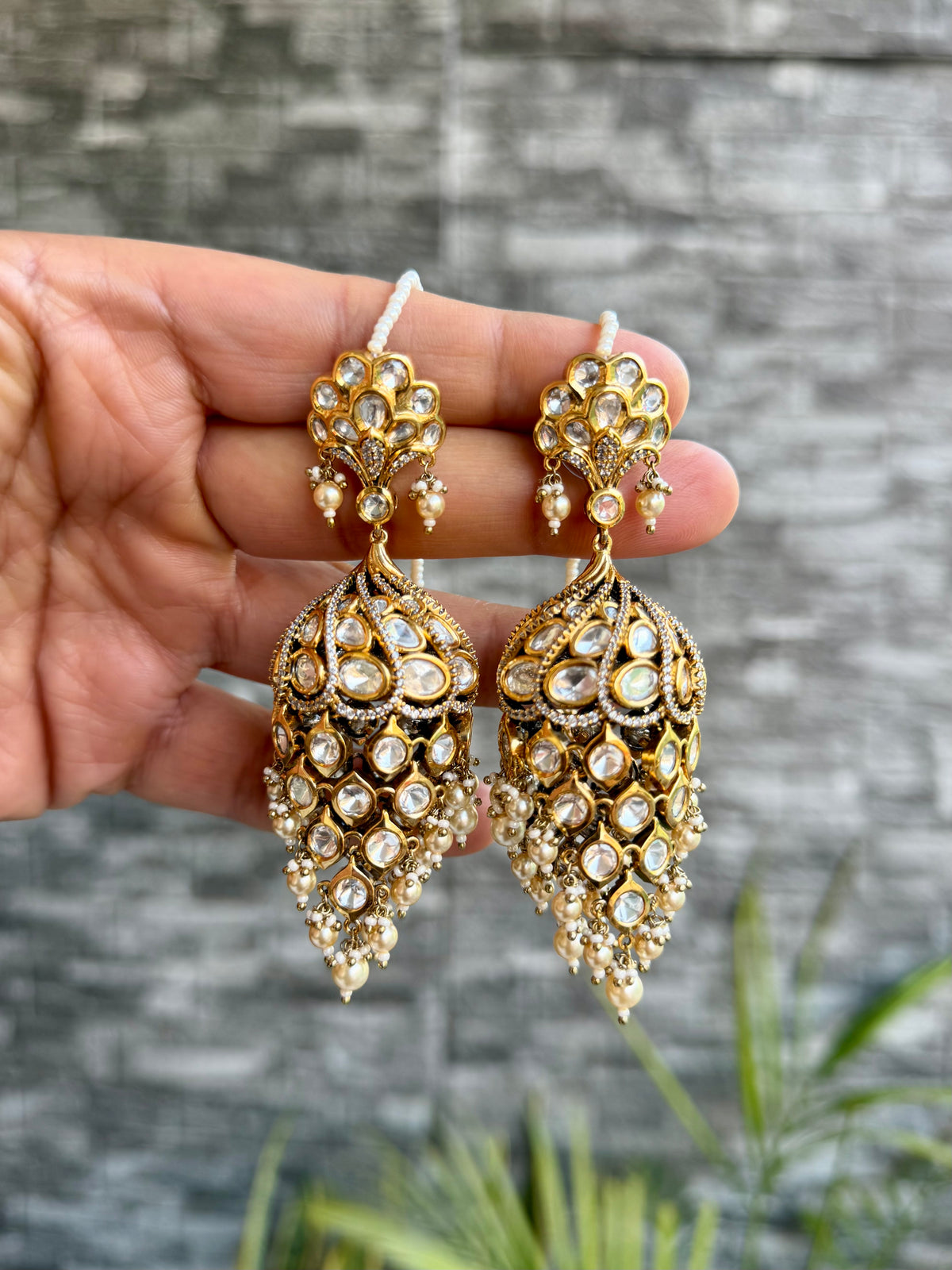Nushrat Polki Jhumka