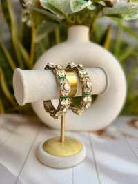 Shabina Emerald Polki Bangle