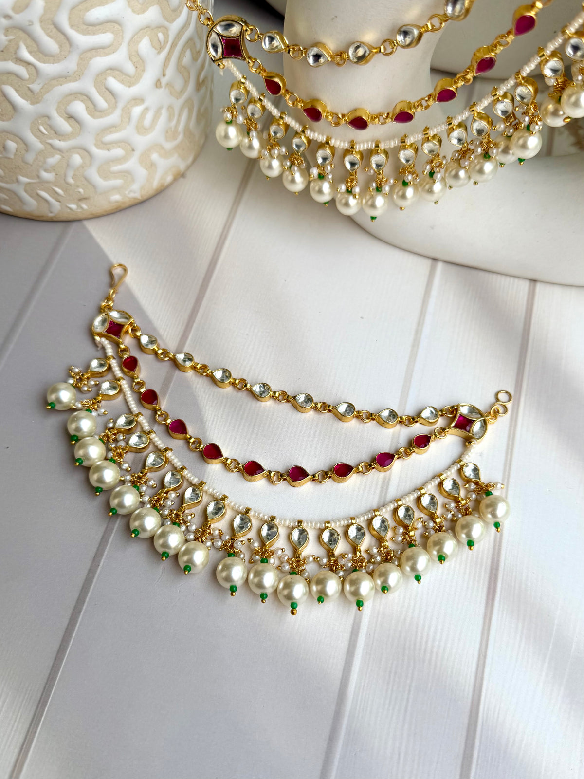 Shanila Ruby Kundan Earchain
