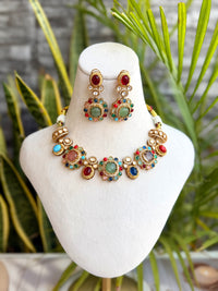 Sobia Navratan Polki Set