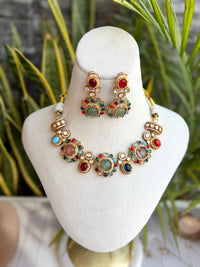 Sobia Navratan Polki Set