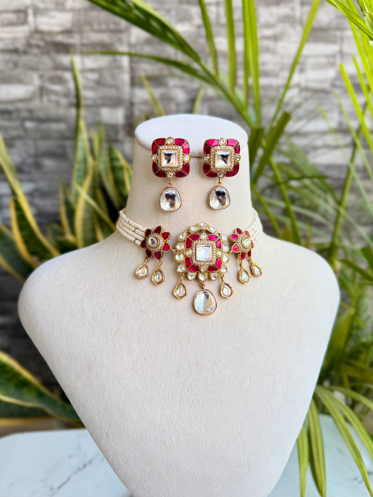 Shailza Polki Choker - Ruby