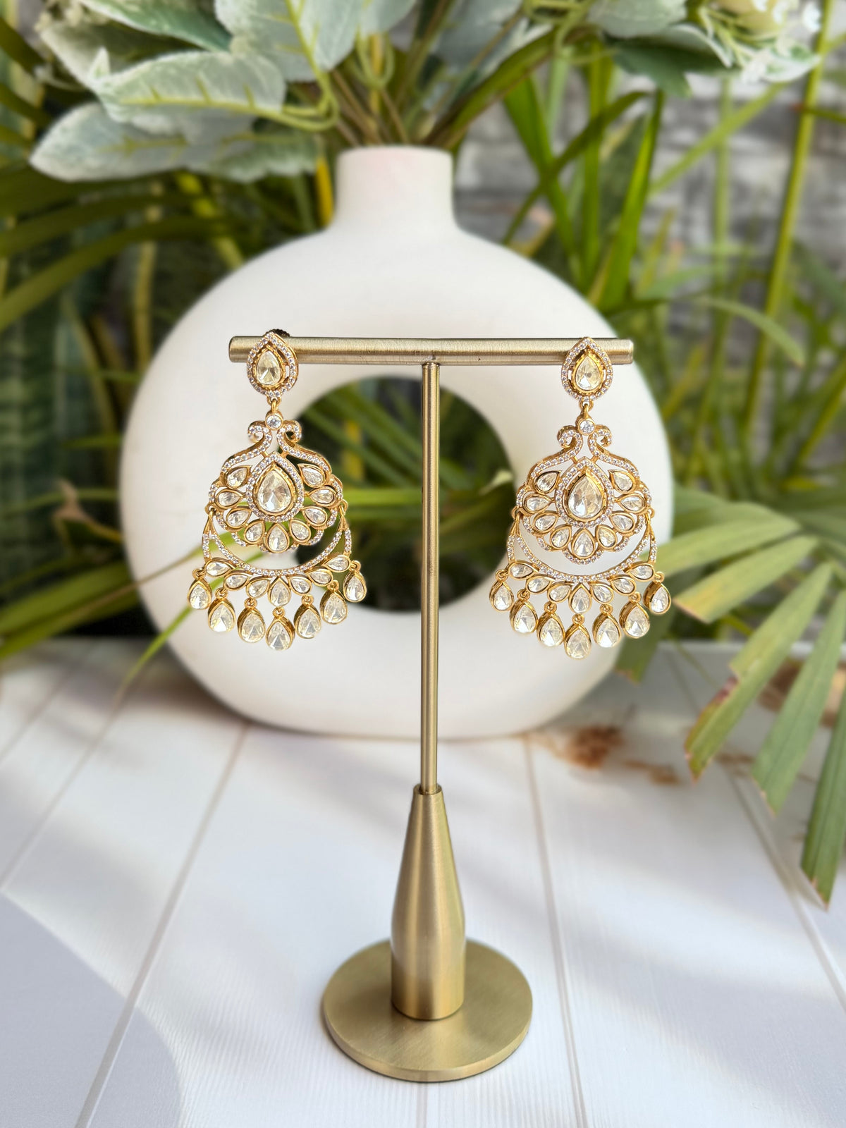 Foziya Moissanite Chandbali