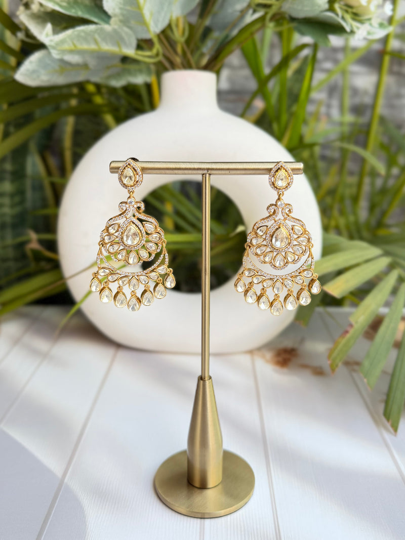 Foziya Moissanite Chandbali