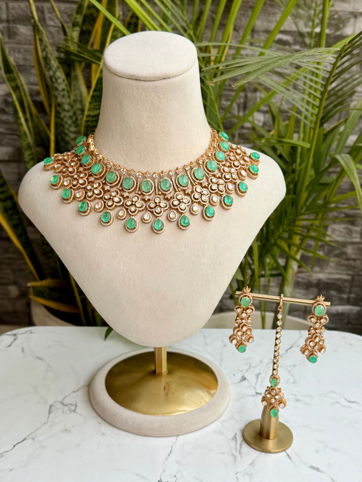 Zareen Fluorite Moissanite Necklace