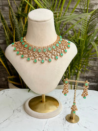 Zareen Fluorite Moissanite Necklace