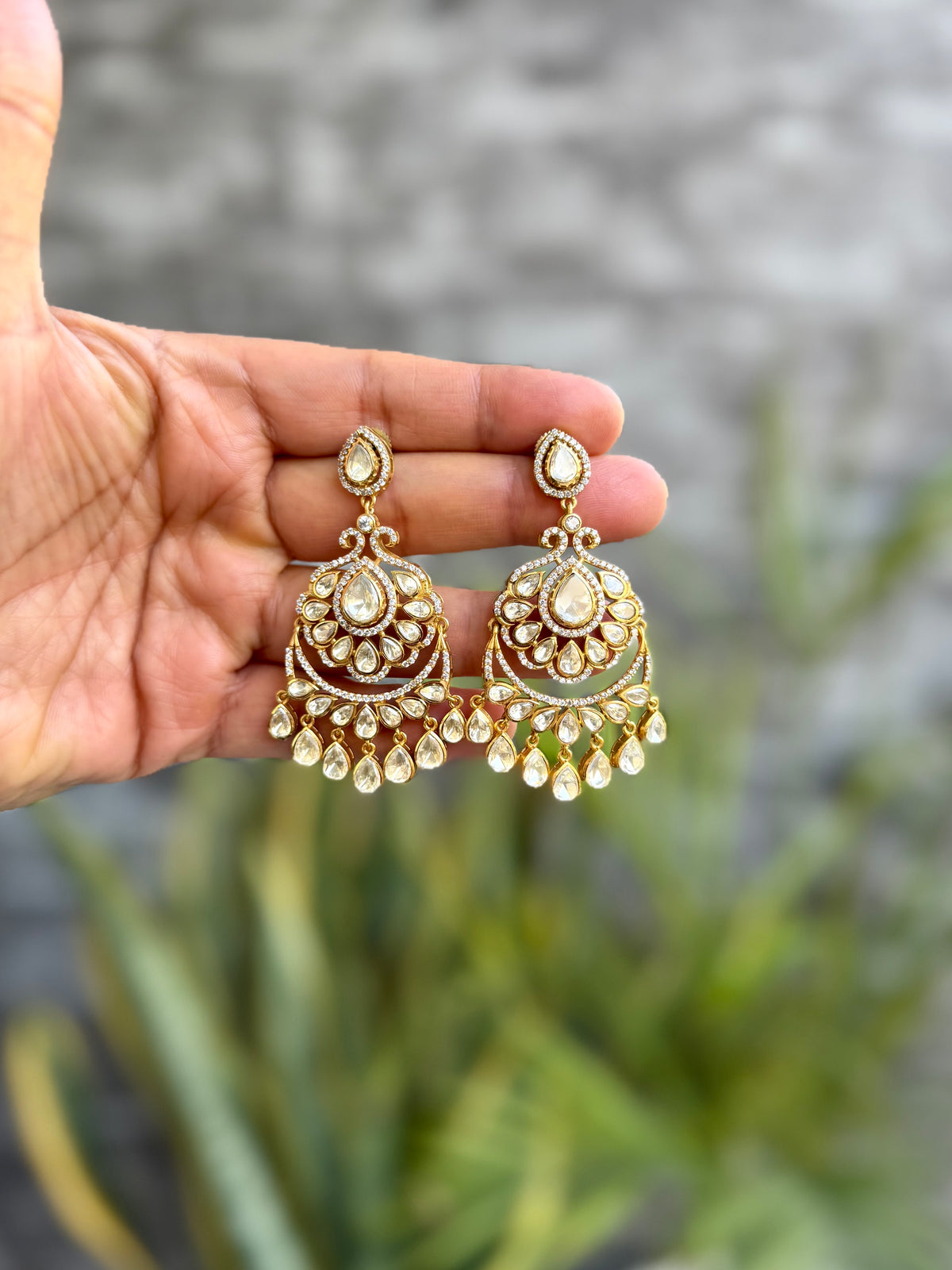 Foziya Moissanite Chandbali