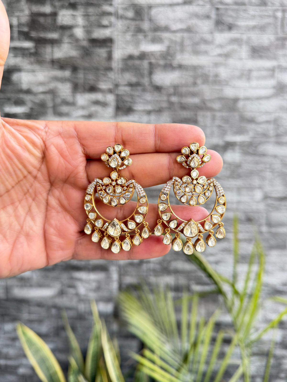 Suchita Moissanite Chandbali