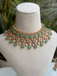 Zareen Fluorite Moissanite Necklace