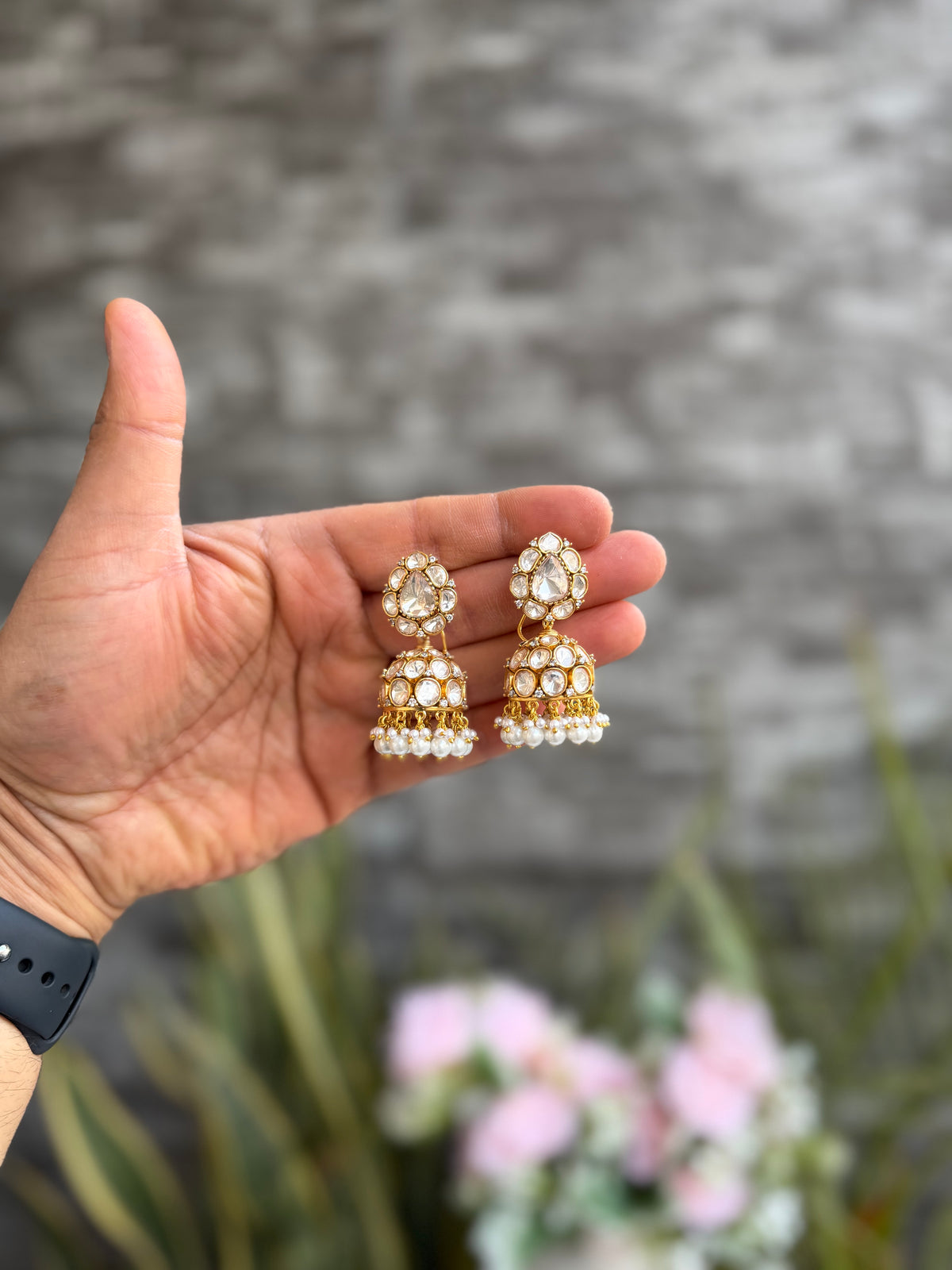 Ruhani Moissanite Jhumka