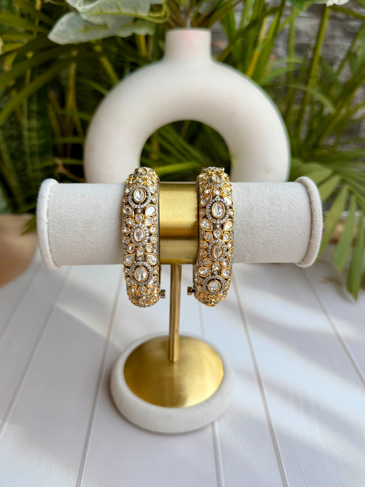 Ruhina Polki Bangle Stack