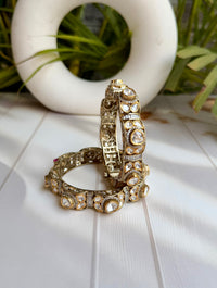 Ruhina Polki Bangle Stack