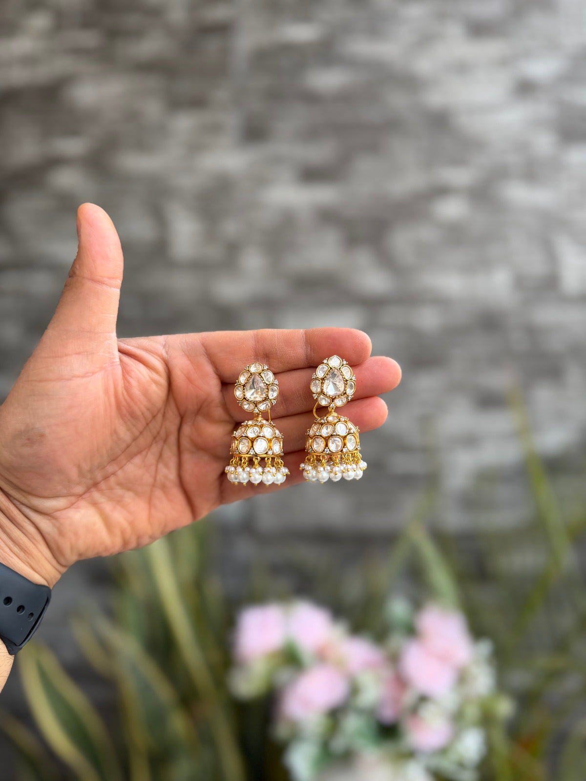 Ruhani Moissanite Jhumka