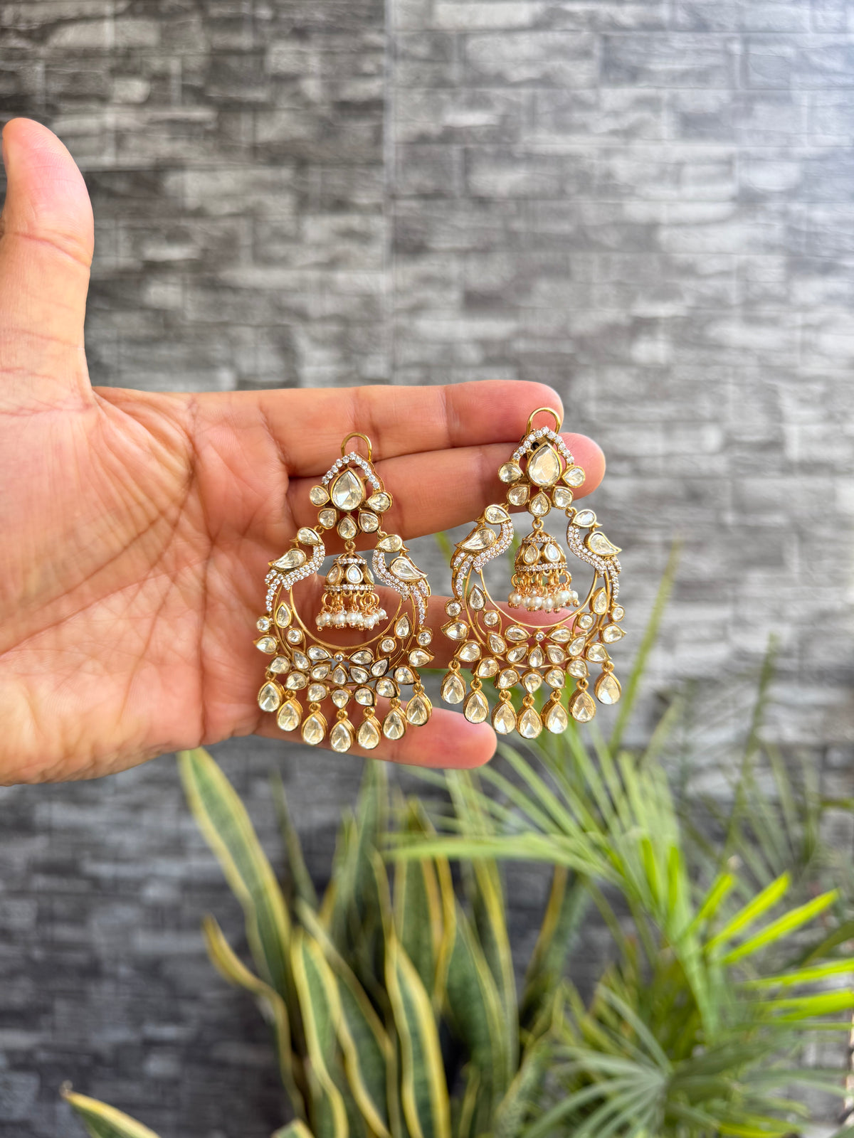 Nabila Moissanite Chandbali