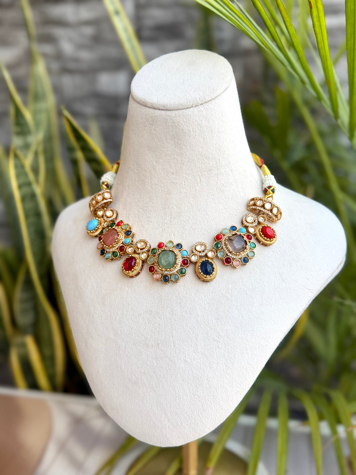 Sobia Navratan Polki Set