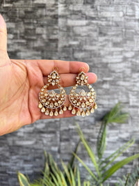 Rashida Moissanite Chandbali