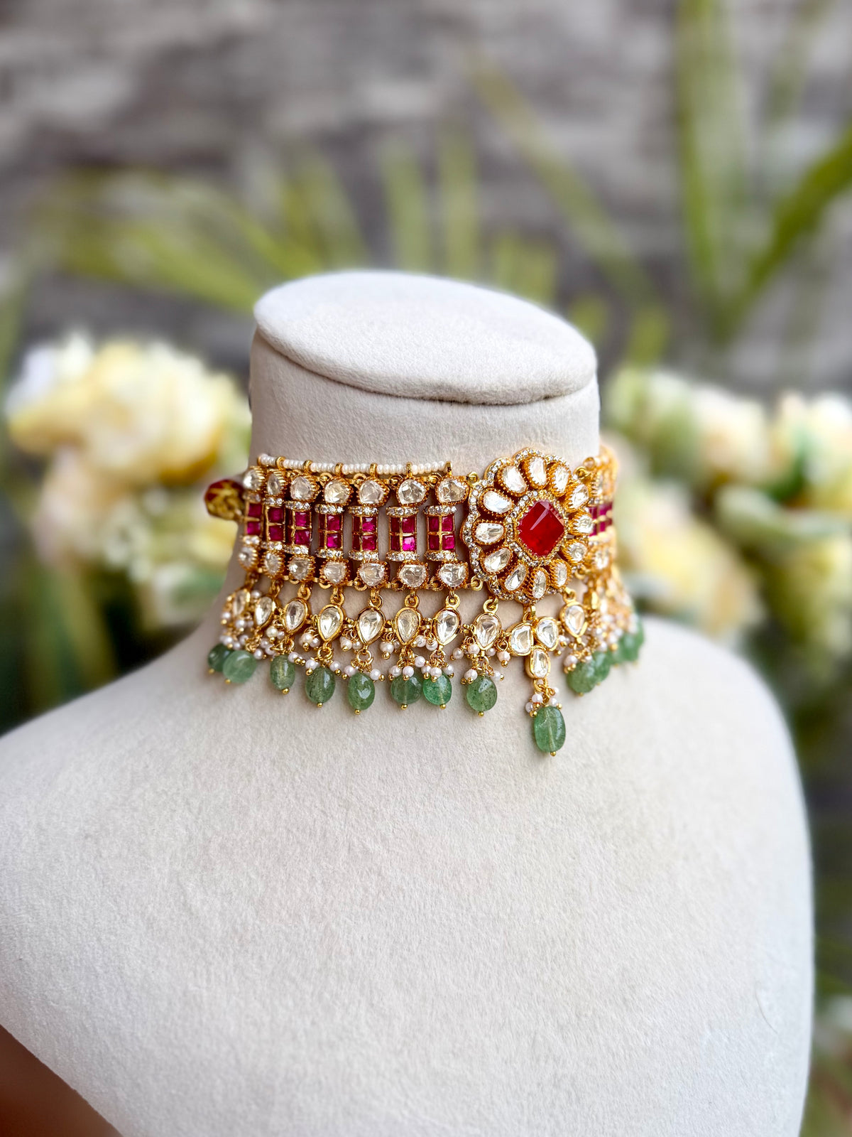 Shareena Moissanite Choker Set