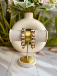 Shabina Ruby Polki Bangle