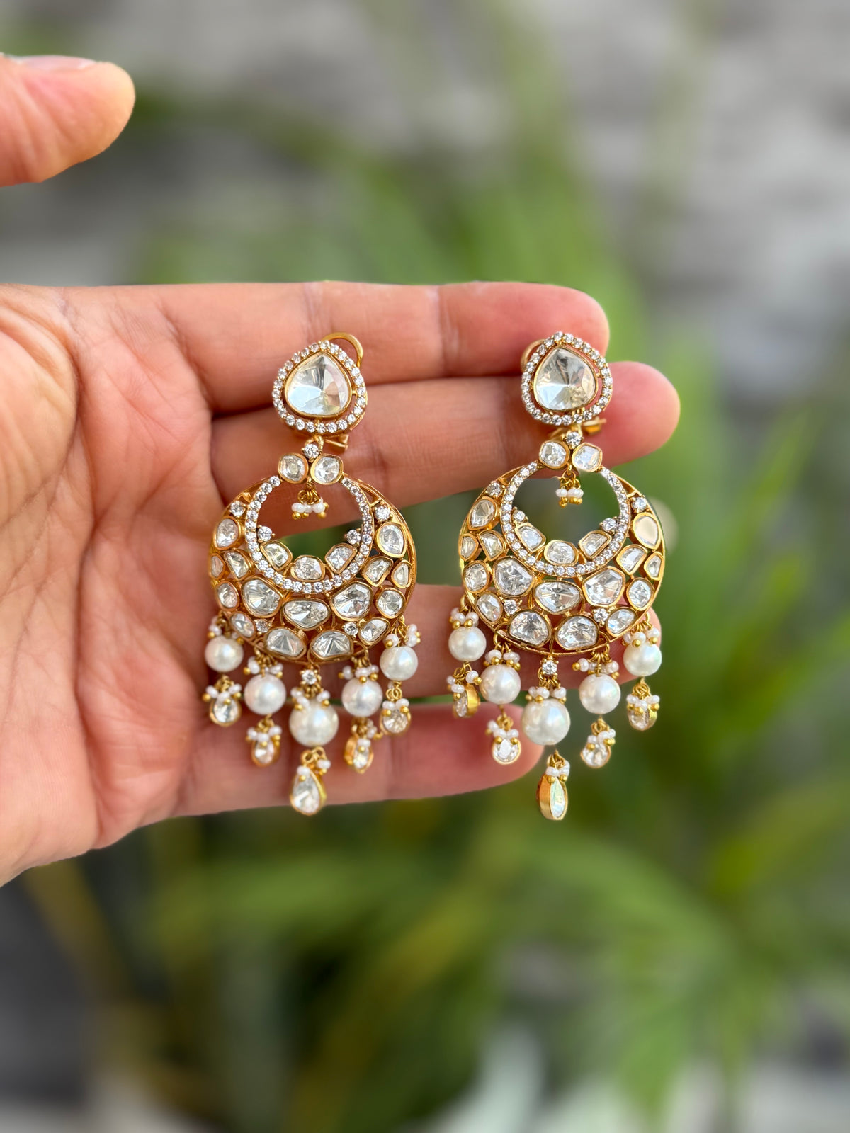 Shyra Moissanite Chandbali