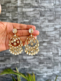 Zubina Moissanite Chandbali