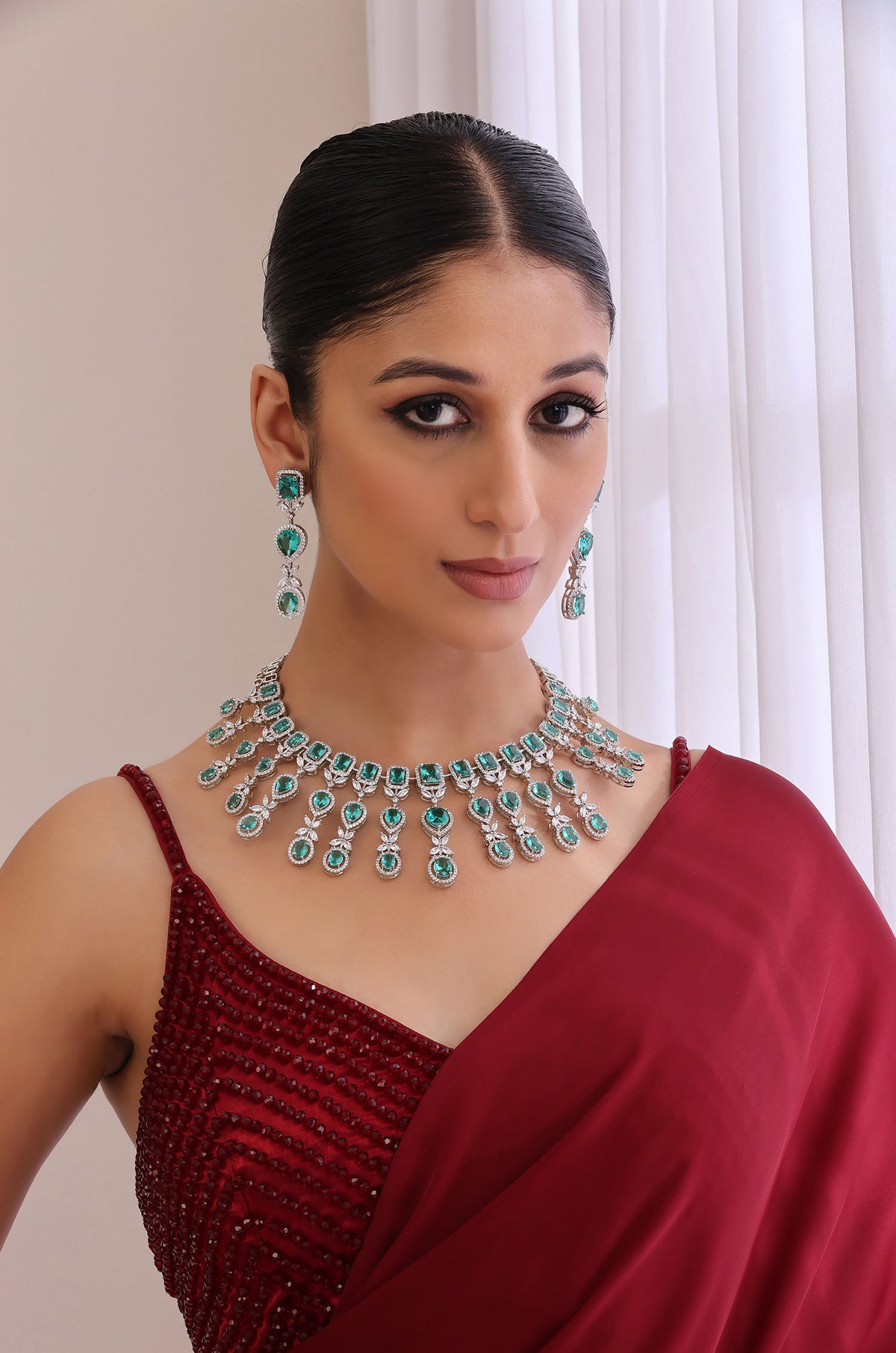Ashika Rama Green Necklace