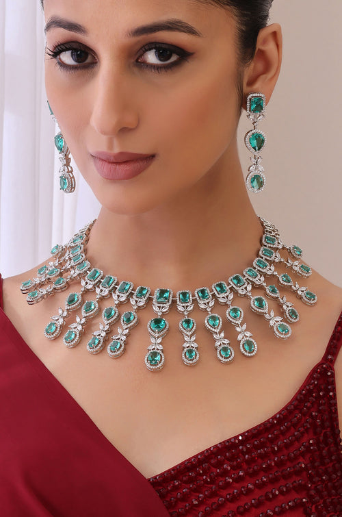 Ashika Rama Green Necklace