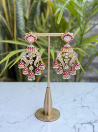 Rukhma Polki Chandbali - Ruby