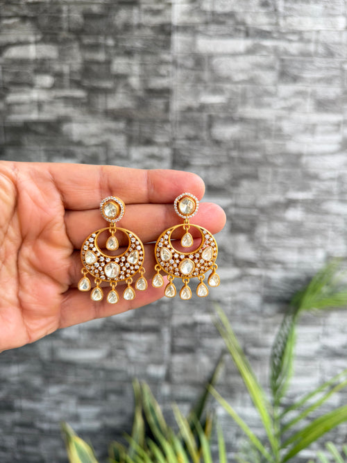 Warina Moissanite Chandbali