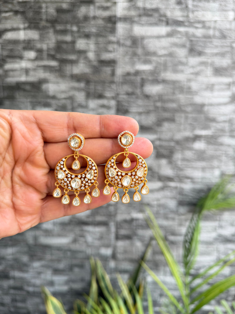 Warina Moissanite Chandbali