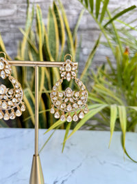 Rashida Moissanite Chandbali